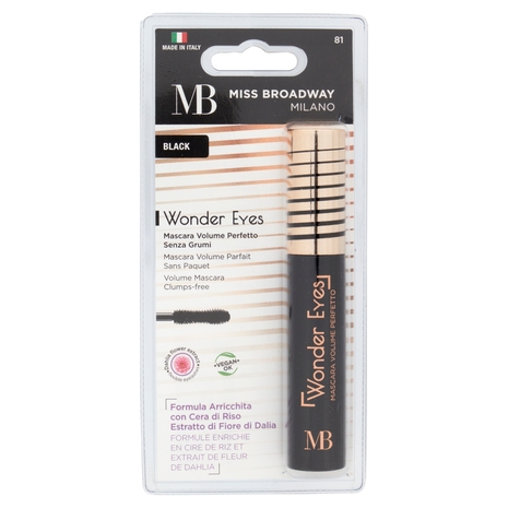 Miss Broadway Wonder Eyes Mascara Volume Perfetto Senza Grumi Black 15 ml